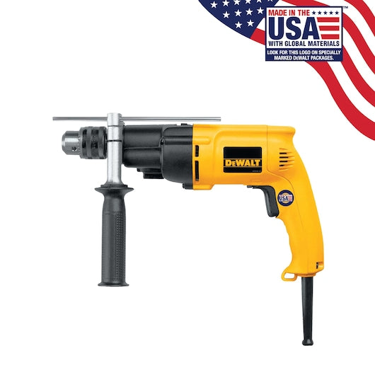 Dewalt 1/2 in. (13mm) VSR™ Dual-Range Hammer Drill. Featuring dual speeds, this versatile drill delivers control for a wide range of jobs.- DW505 Dewalt 1/2 in. (13mm) VSR™ Dual-Range Hammer Drill. Featuring dual speeds, this versatile drill delivers control for a wide range of jobs.- DW505